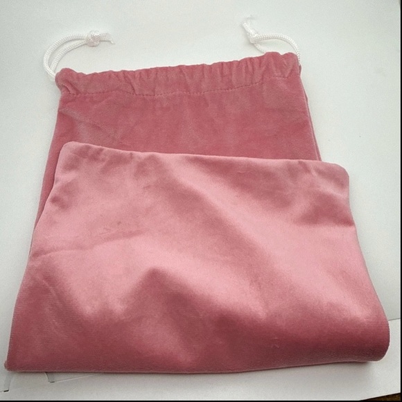 STANLEY Love Shack Fancy Tumbler Drawstring Velvet Storage Bag Pouch Pink - Picture 4 of 7